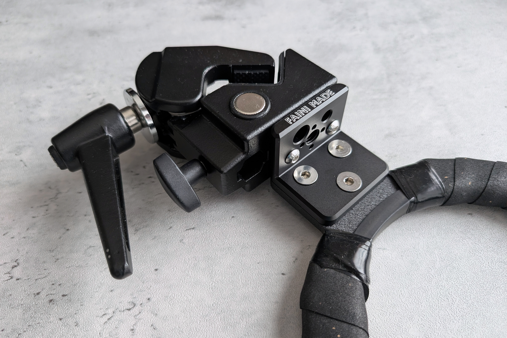 Camera Holster mounted on Mafer clamp