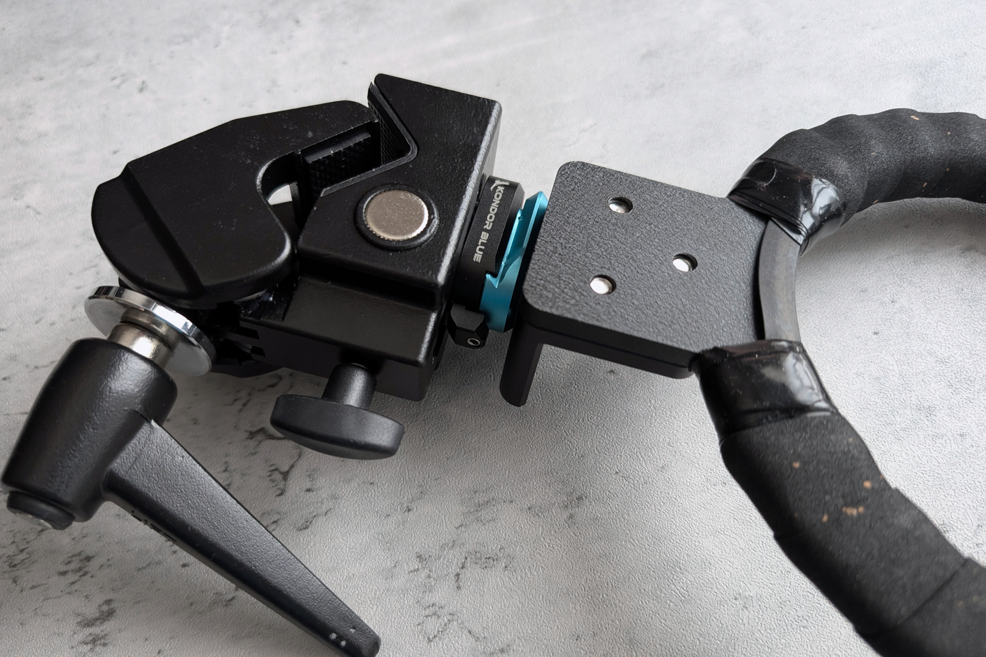 Camera Hoop mounted to a Kondor Blue Mini Quick Release